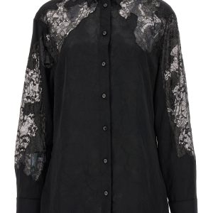 Satin lace shirt