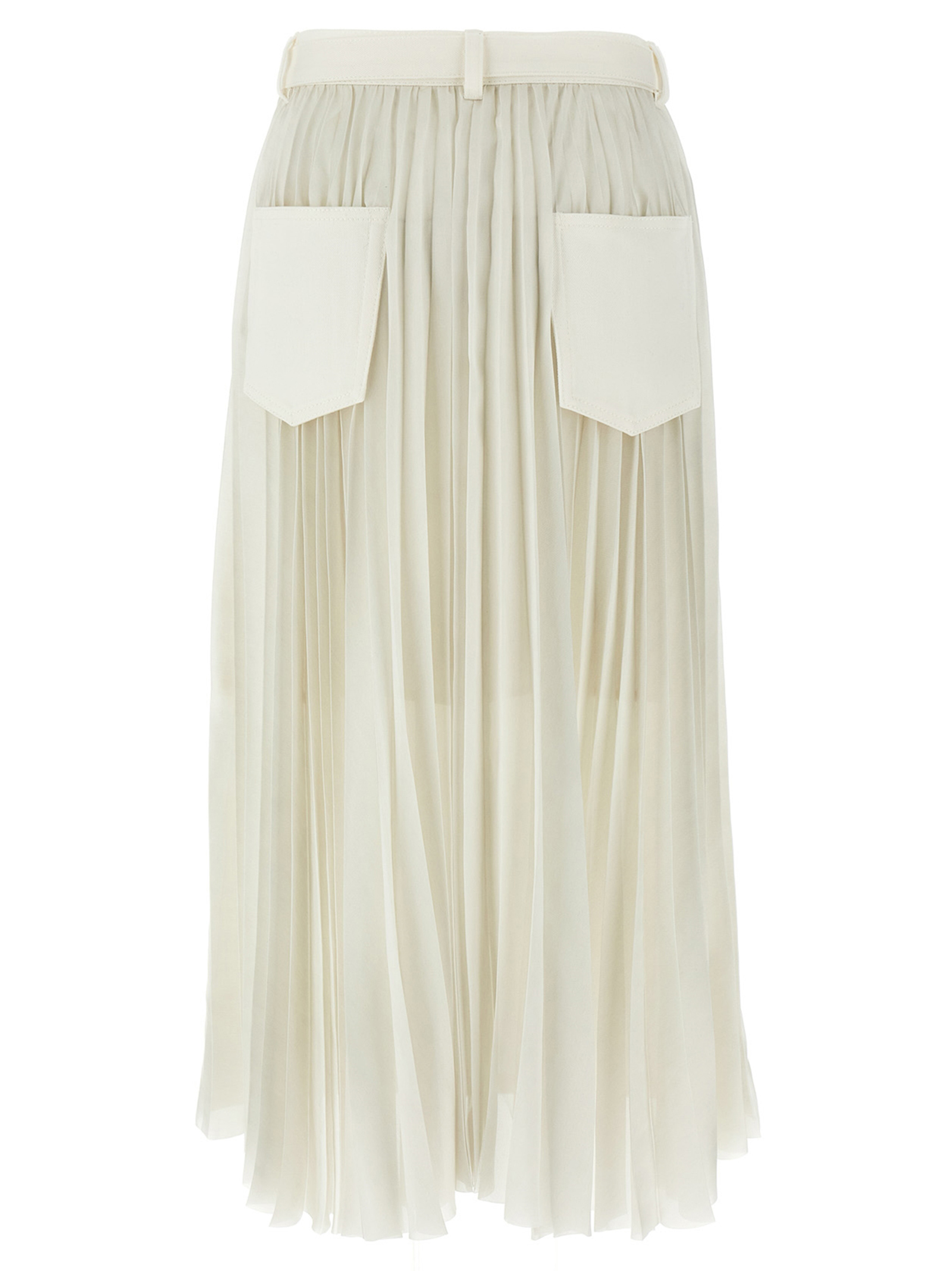 Pleated denim skirt - immagine 2