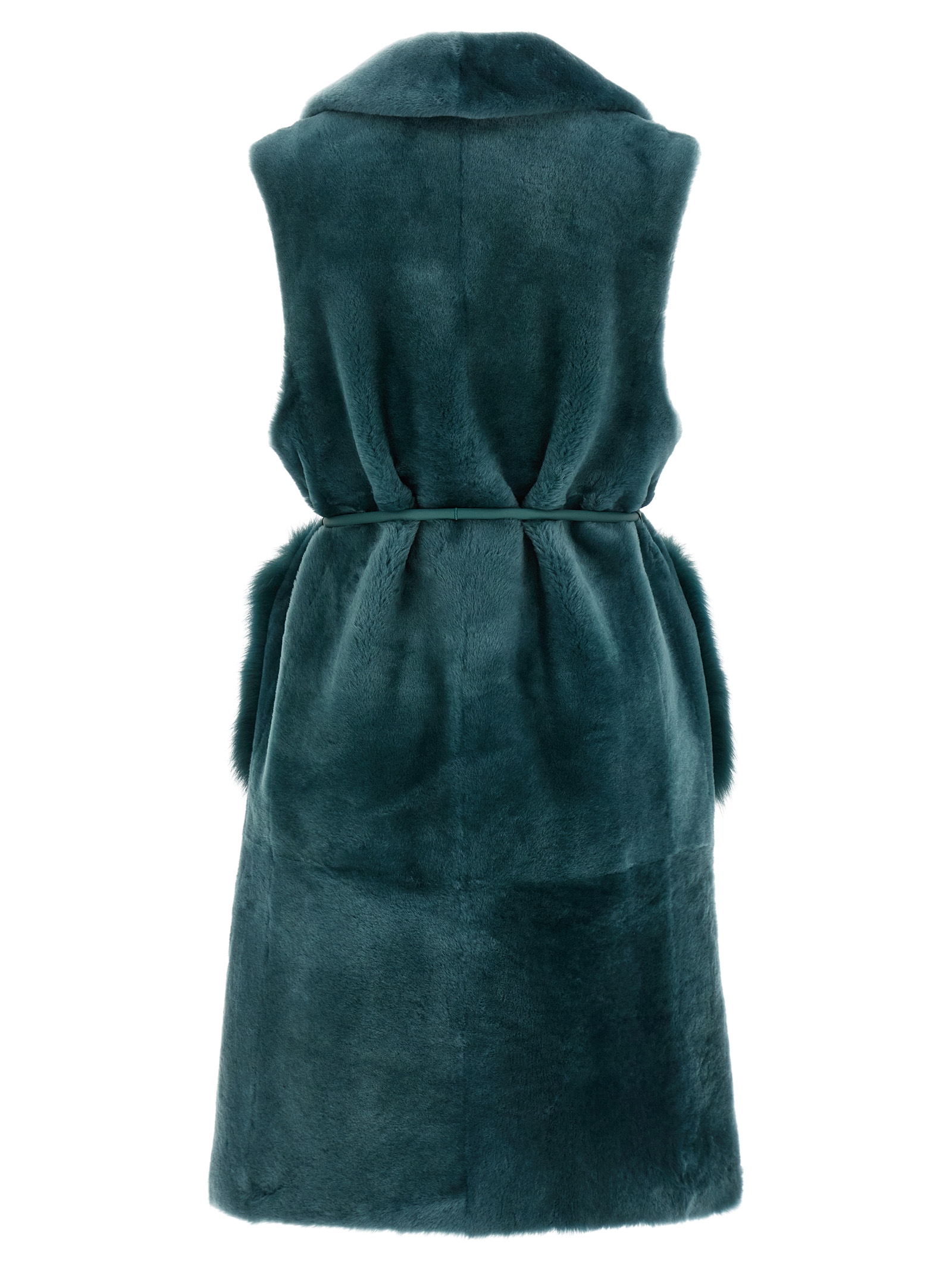 'Merino Straight-Volpe Shadow' vest - immagine 2