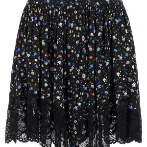 Floral lace skirt