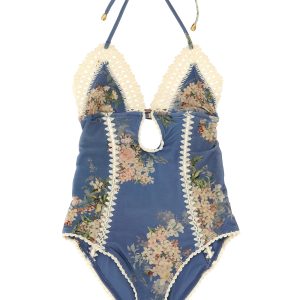 'Cascadian Keyhole Crochet' one-piece swimsuit