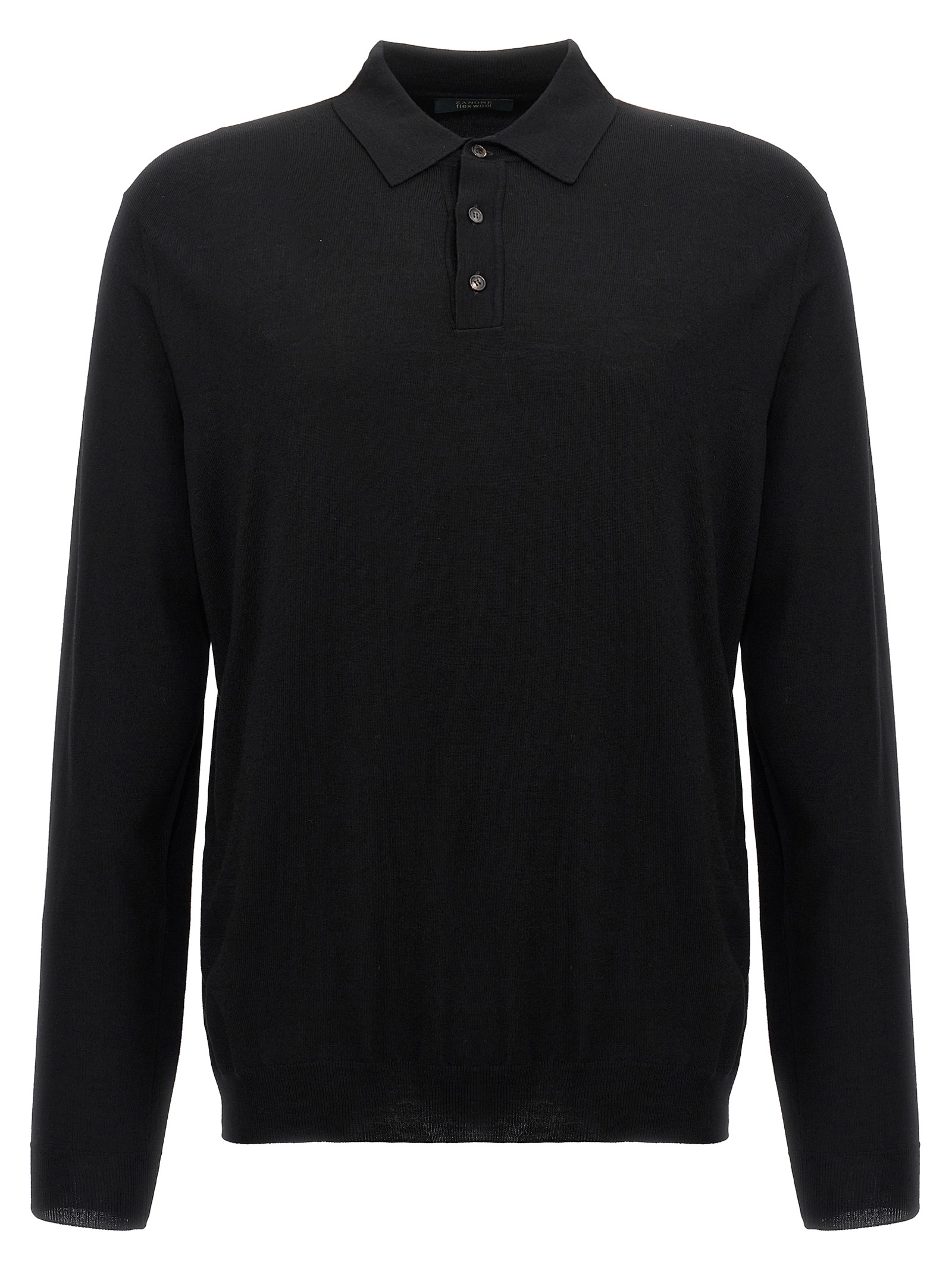 Wool polo shirt