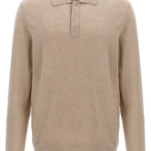 Cashmere wool polo shirt