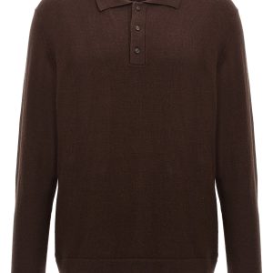 Cashmere wool polo shirt