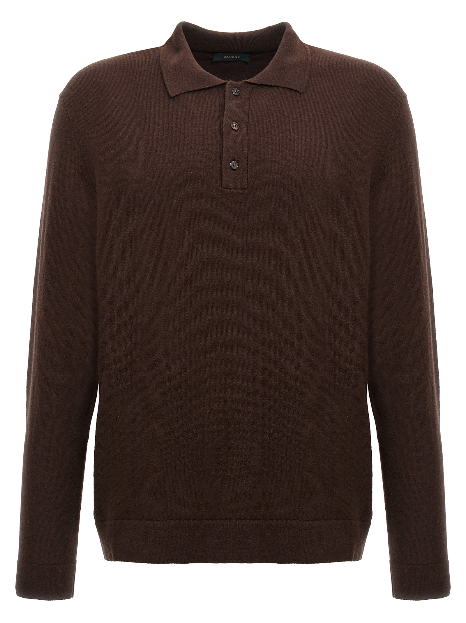 Cashmere wool polo shirt