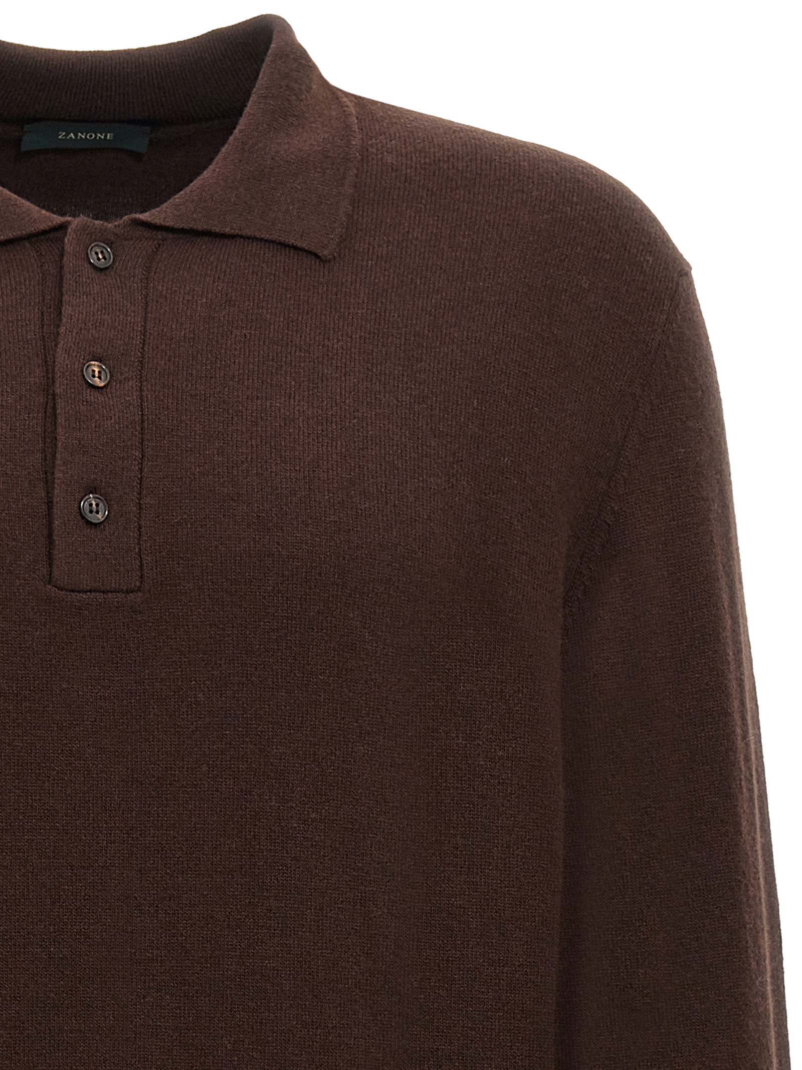 Cashmere wool polo shirt - immagine 3