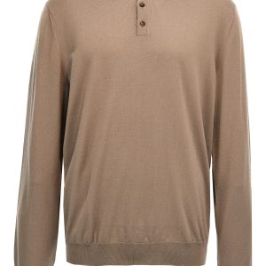 Virgin wool polo shirt