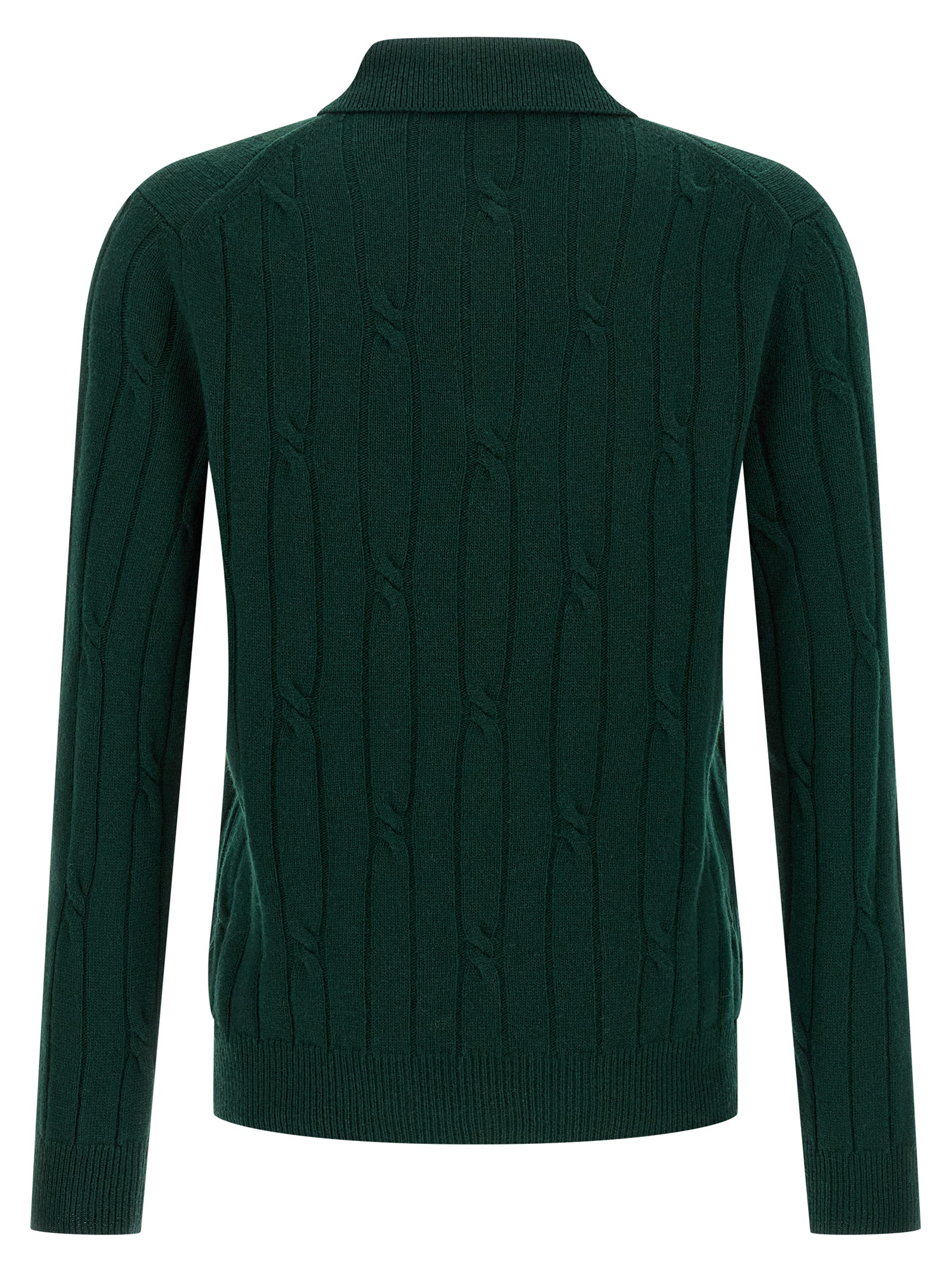 Braided wool polo shirt - immagine 2