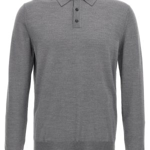 Virgin wool polo shirt