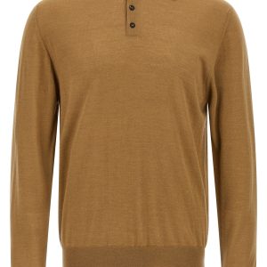 Virgin wool polo shirt