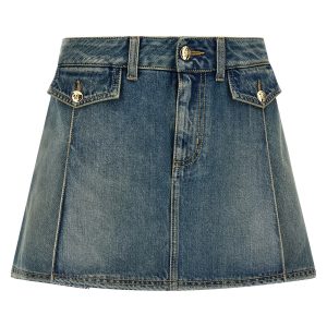 Denim mini skirt