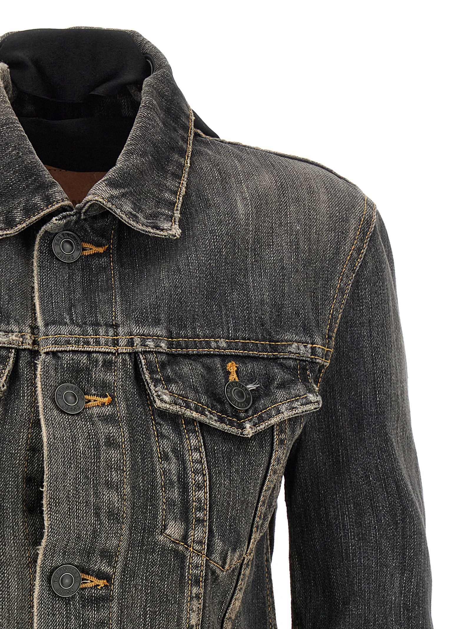'Lace Up' denim jacket - immagine 3