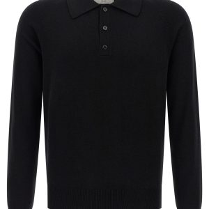 Wool polo shirt
