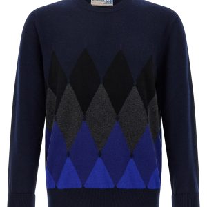 Argyle pattern sweater