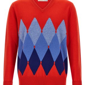 Argyle pattern sweater