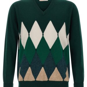 Argyle pattern sweater
