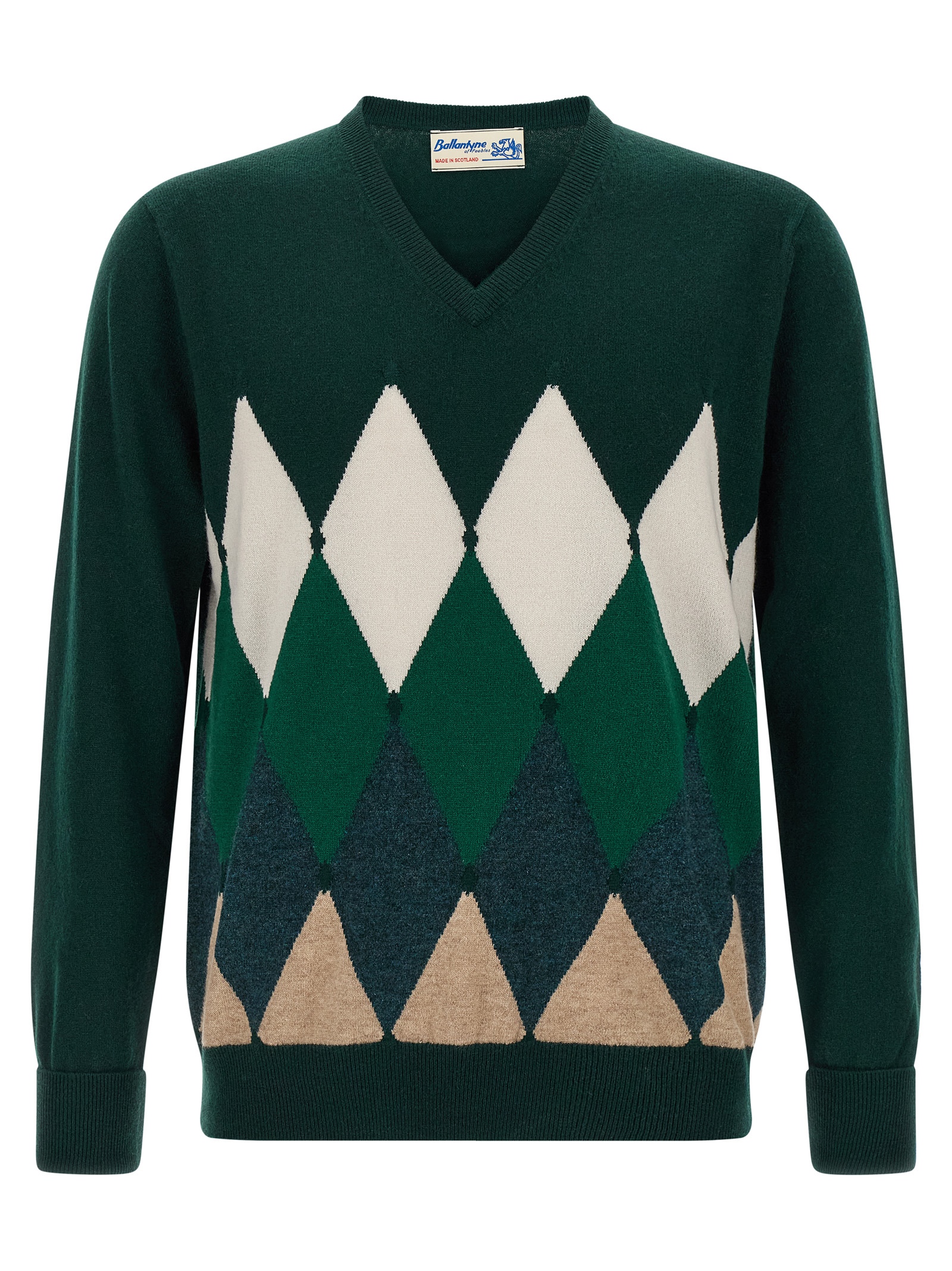 Argyle pattern sweater