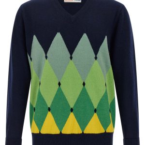 Argyle pattern sweater