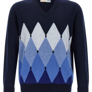 Argyle pattern sweater
