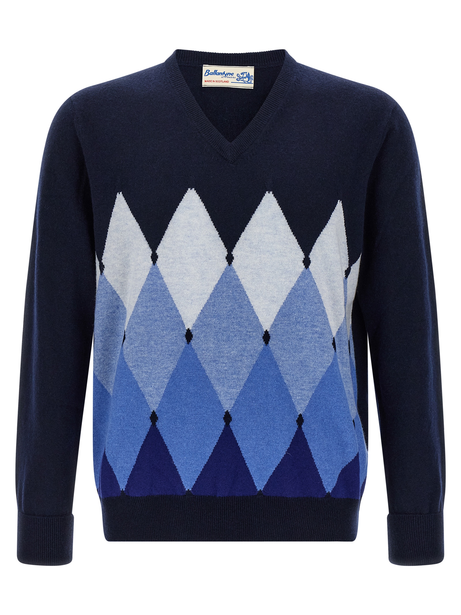 Argyle pattern sweater