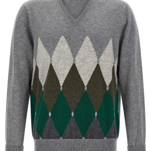 Argyle pattern sweater