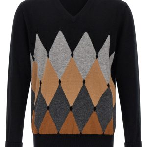 Argyle pattern sweater