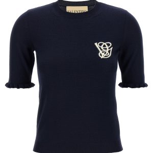 Valentino Garavani VG embroidery top