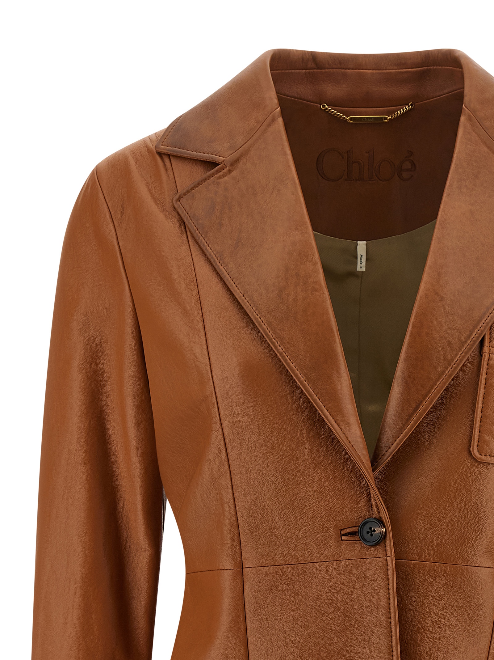 Leather blazer - immagine 3