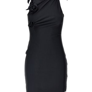 'Asymmetric Flower' mini dress