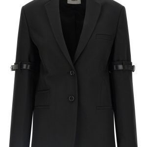 'Logo Belted' blazer