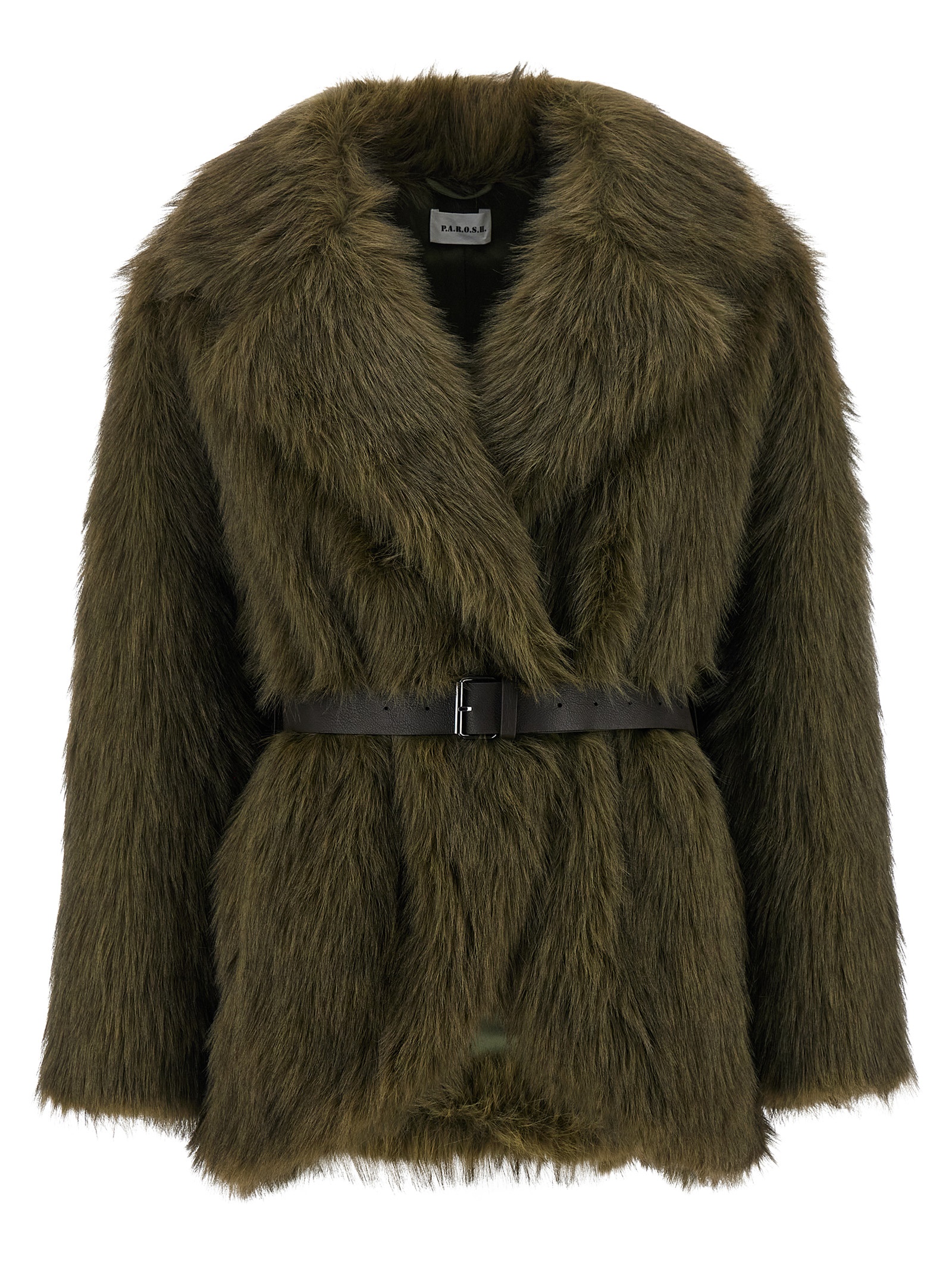 'Portal' faux fur coat