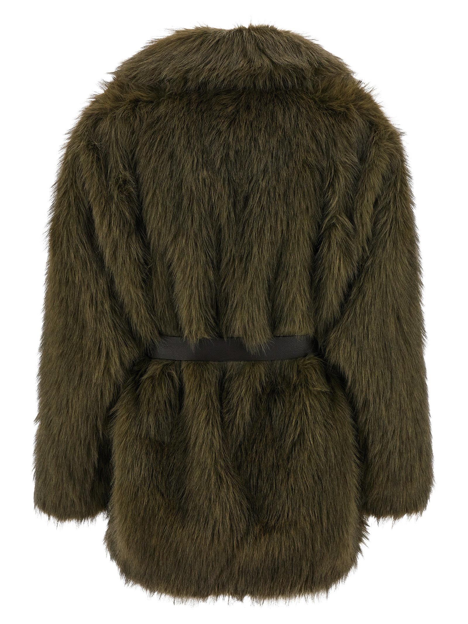 'Portal' faux fur coat - immagine 2