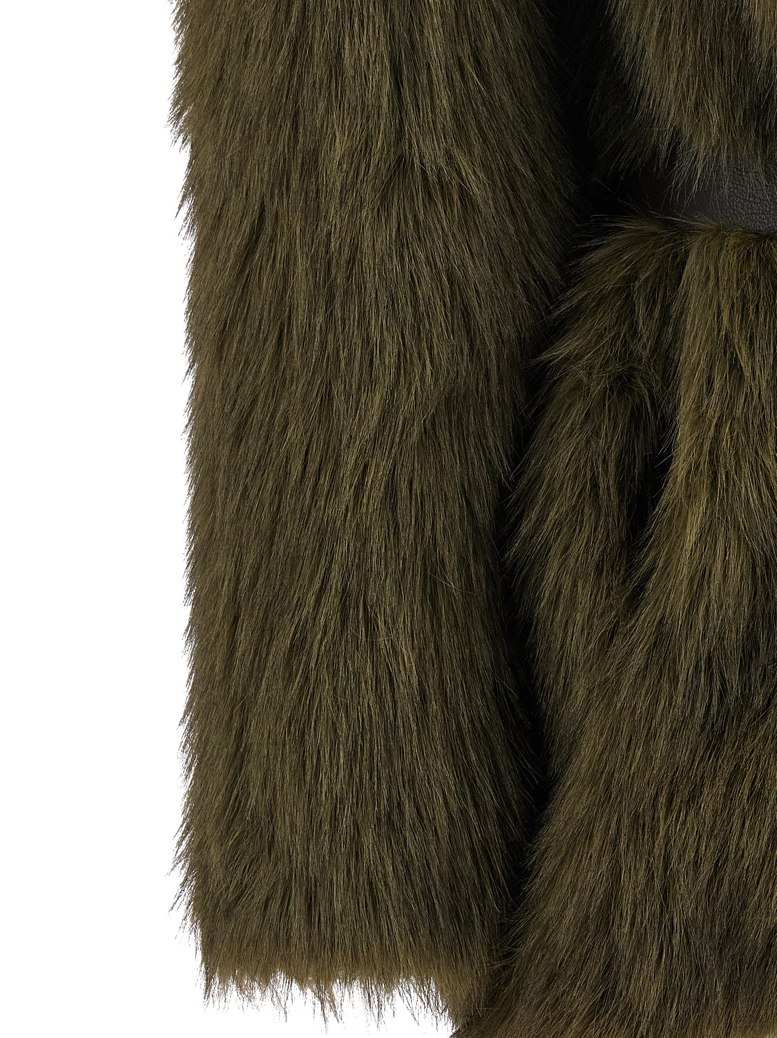 'Portal' faux fur coat - immagine 4