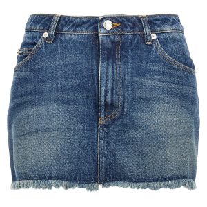 Denim mini skirt