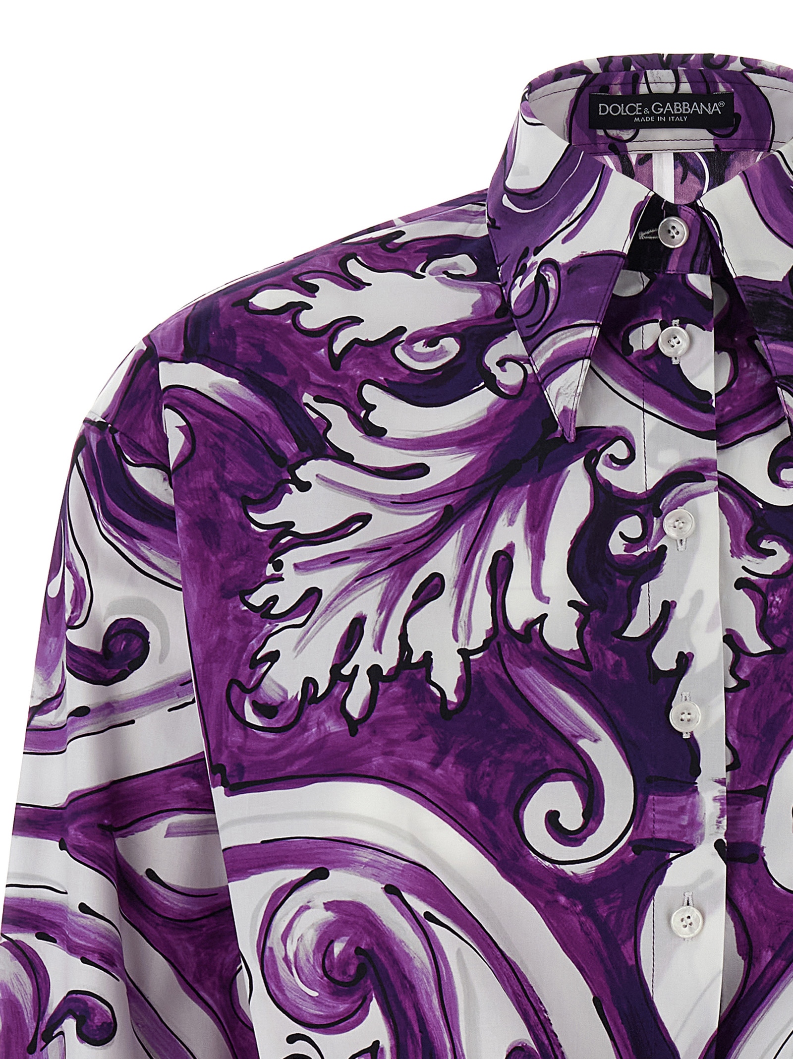 'Maiolica' print shirt - immagine 3