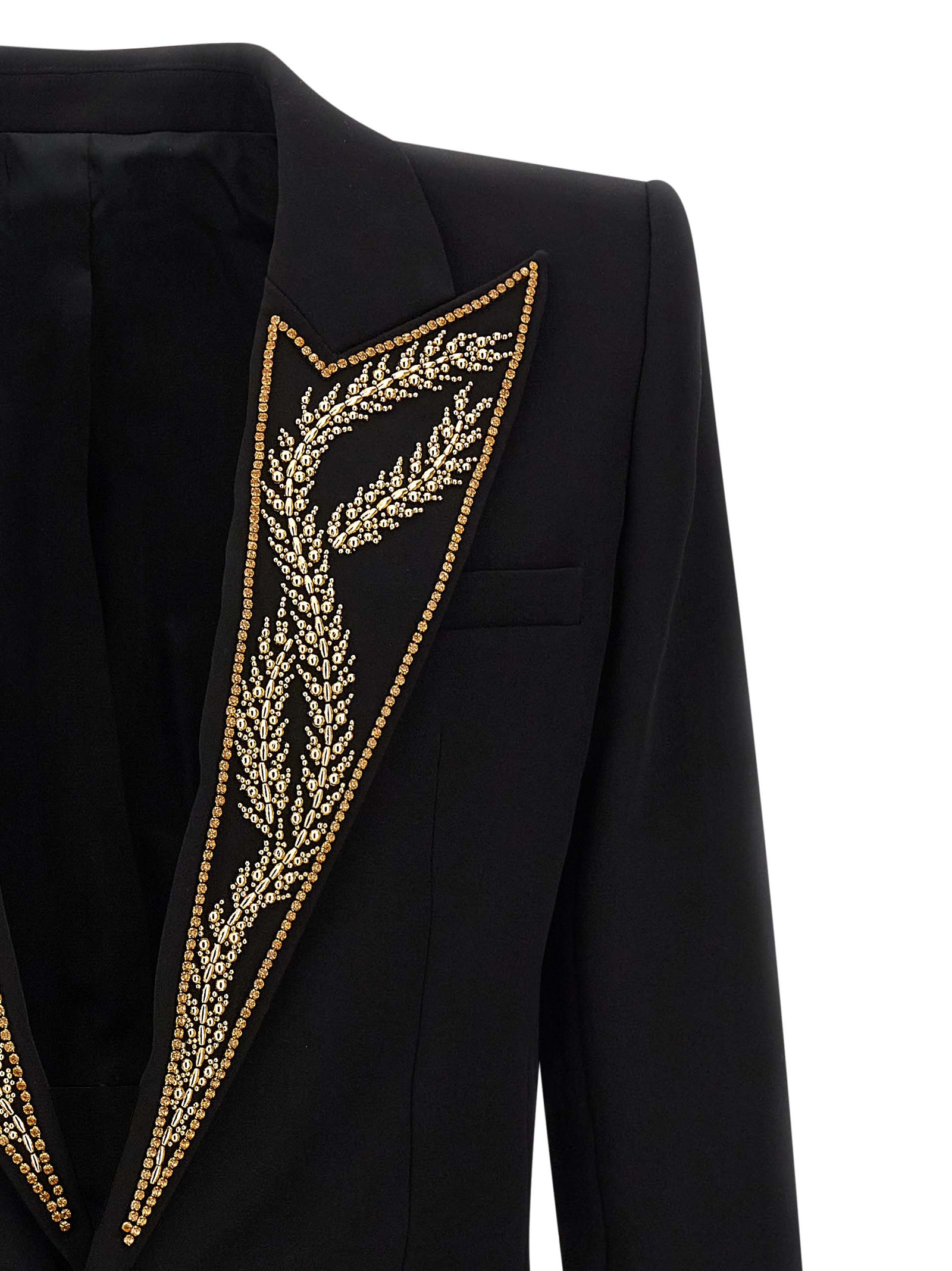 Leaf embroidery blazer - immagine 3