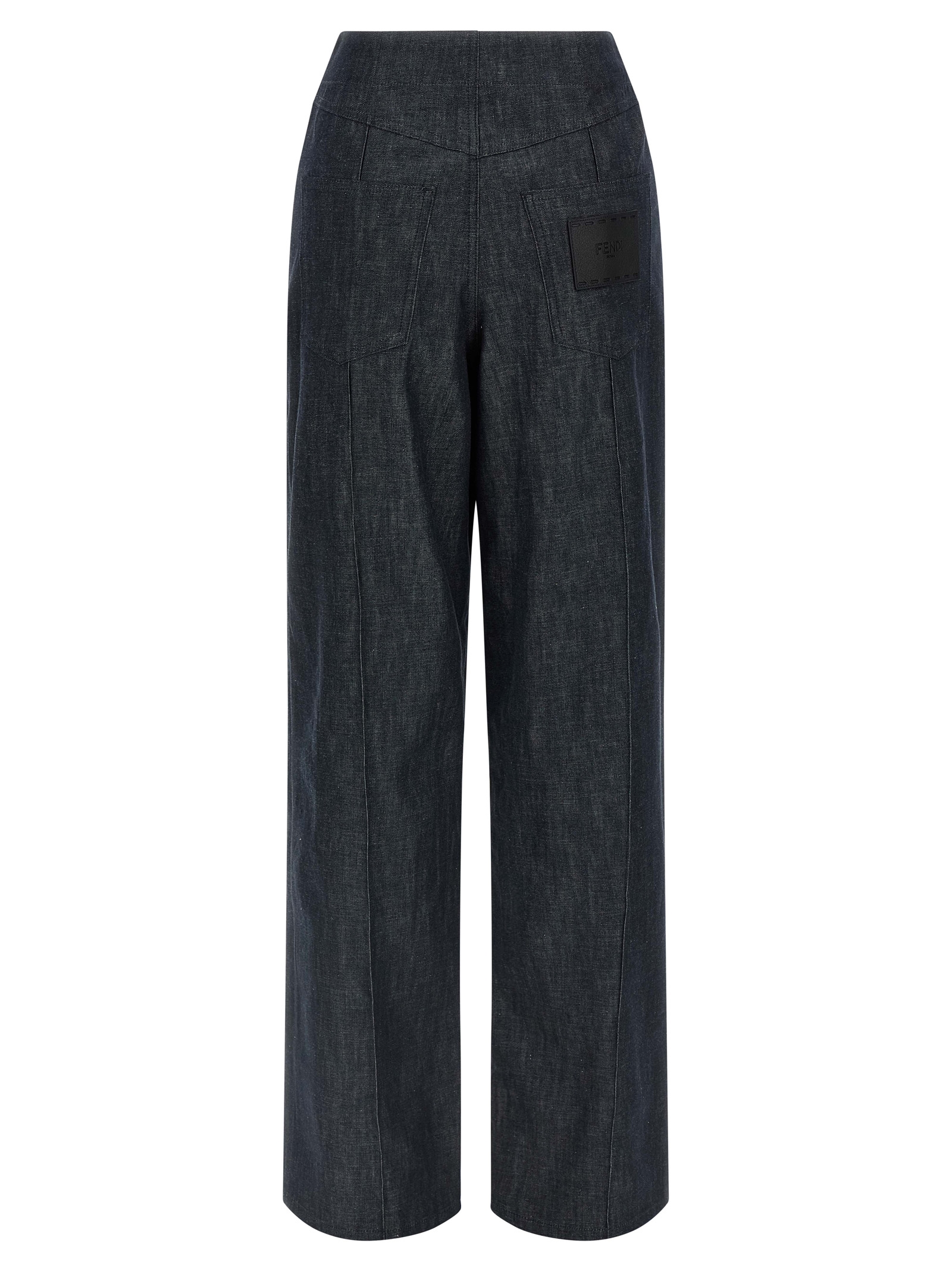 'Fendi Roma' patch jeans - immagine 2