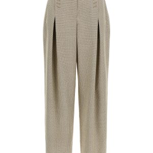Micro check trousers
