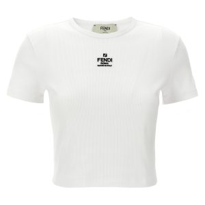'Fendi' cropped T-shirt