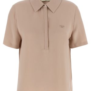 Silk polo shirt