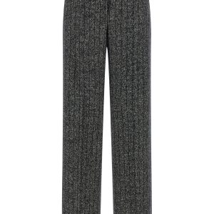 Striped wool pants