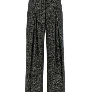 Striped wool pants