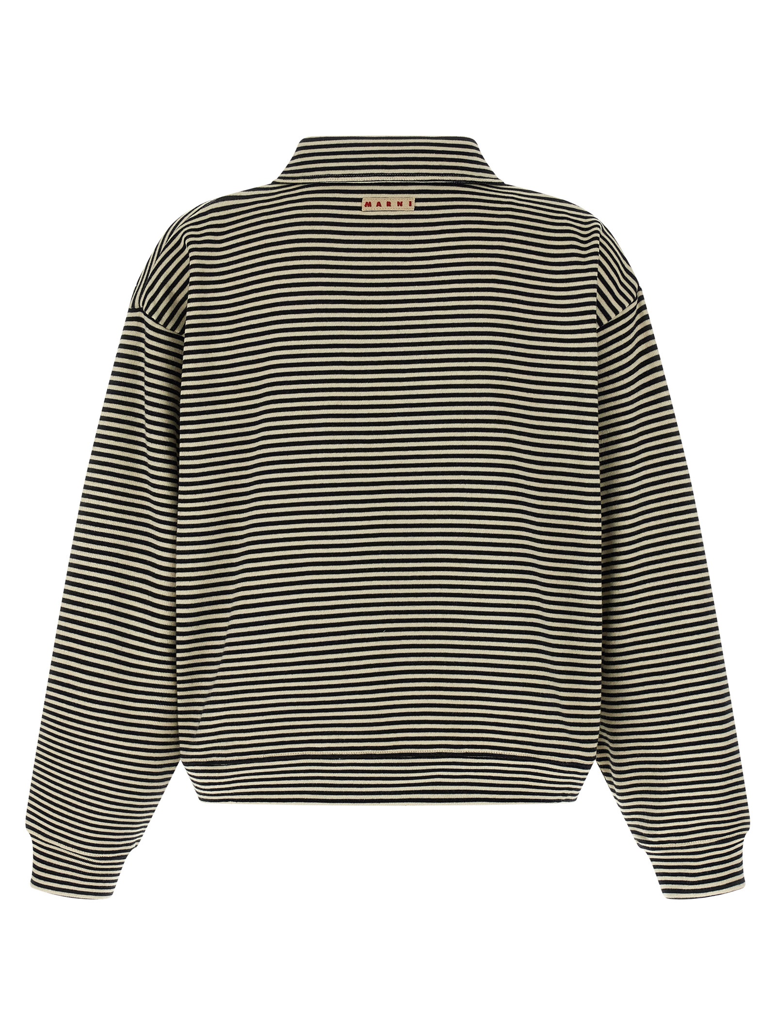 Striped polo sweatshirt - immagine 2