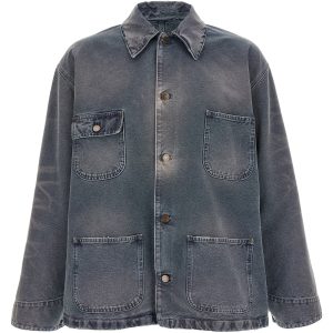 Blouson canvas distressed