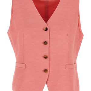 Linen viscose vest