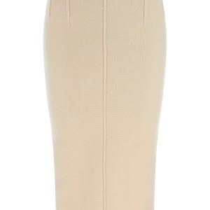 Fabric stitch wool skirt