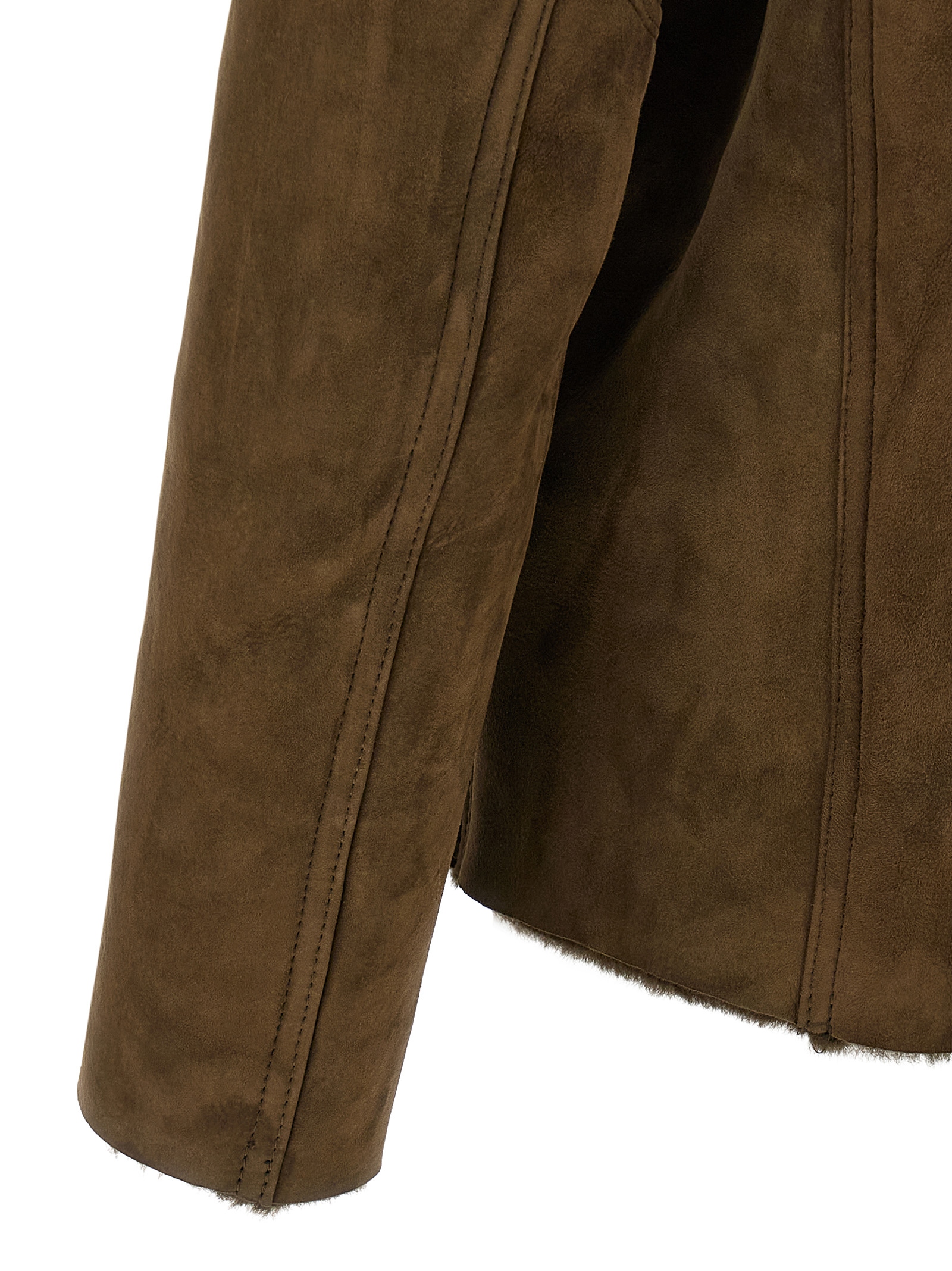 Shearling hooded jacket - immagine 4