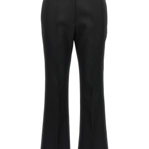 Pleated wool trousers