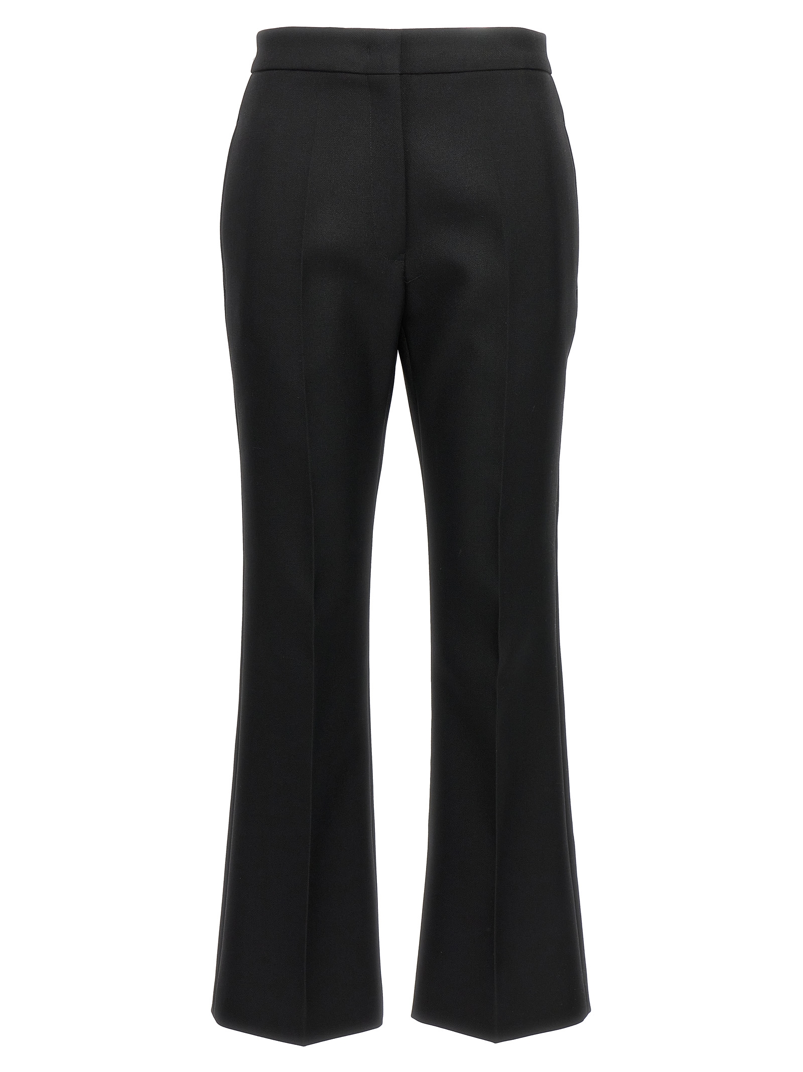 Pleated wool trousers