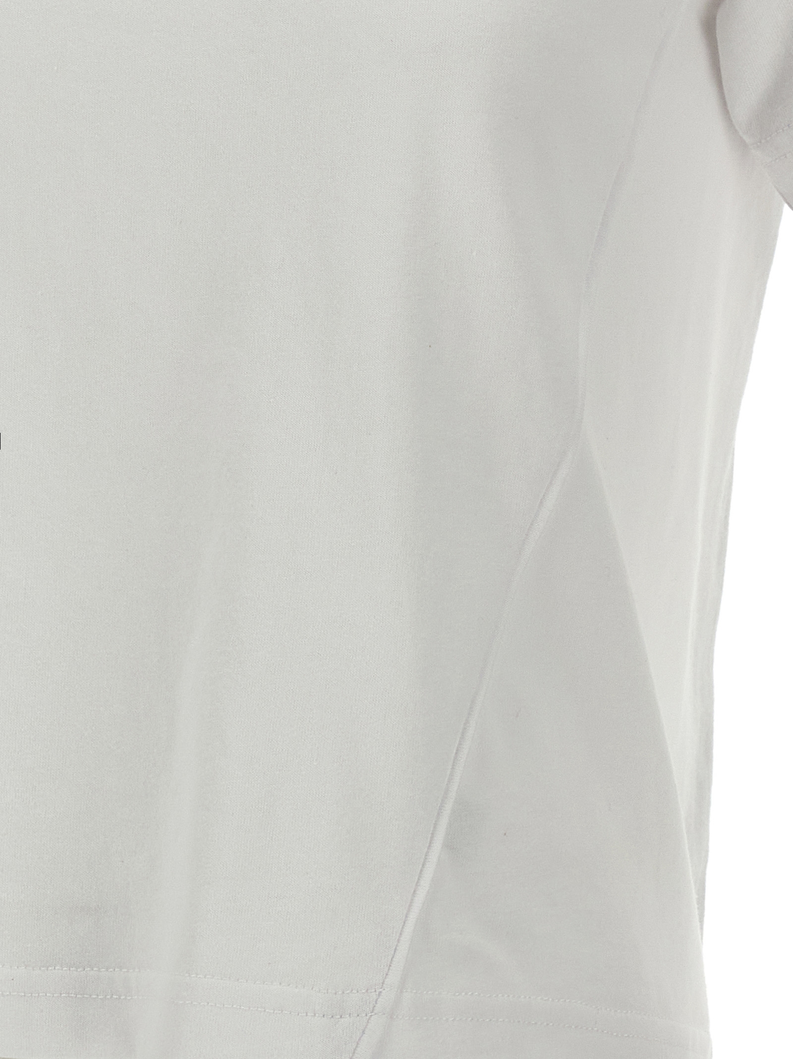 'Anchor embroidery pannelled cropped' T-shirt - immagine 4
